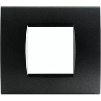 Mapam Placca 2 posti Nero compatibile Bticino Living International - ART 8002-02