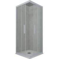 Box doccia 80x90 angolare scorrevole Blu Vintage h 200 Kolors