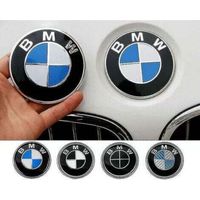 Bmw Capot Avant Et Arrière Logonormal Noir Et Blanc82mm4 Packs
