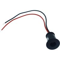 4 PZ Mini Faretto Led Da Incasso 1W DC 12V Neutro 4000K Carcassa Nera Angolo 120 Gradi Foro 15mm 20X25mm