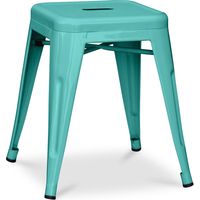 Tabouret Design Industriel - 45cm - Nouvelle Édition - Stylix Vert pastel