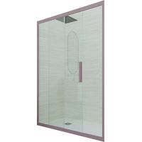 Duschtür gleittür pvc cm Klarglas Lavendel Deco