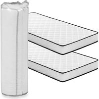 Iztoss – Lot de 2 matelas 90x200cm – Épaisseur 15 cm – 7 zones de confort – Mousse mémoire adaptative pour adulte enfant – Super respirant
