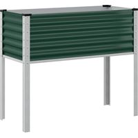 Jardinière Bac à fleurs Vert 100x45x90 cm Acier