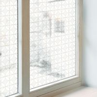 Anti Regard Film pour Fenêtre 50x100 Collés sur le Verre Adhésif Vitrail Décoratif Protection pour Chambre Cuisine Salle de Bain Motifs géométriques
