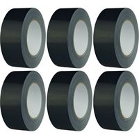 FOLTEC Gewebeband schwarz 48 mm x 50 m Panzertape extra stark Inhalt: 6 Rollen