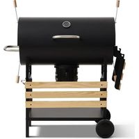 COOKING BOX Barbecue a charbon MIKE EVOLUTION - 115x66x106 cm - 2 grilles acier chromé - Surface de cuisson : 71x35 cm - Noir