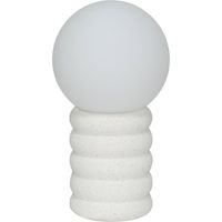 sweeek - Innen-Tischlampe mit gesprenkeltem Keramiksockel, Höhe 28 cm