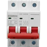 3P Mini Disjoncteur Disjoncteur Miniature Petit DC Solaire PV Système Disjoncteur DC 750V 16A