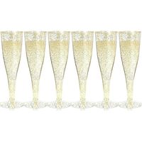 Plastic Champagne Cups Disposable Glasses for Parties Plastic Toasting Cups