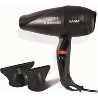 Ga.ma Leggero 2100W secador de pelo negro potente y ligero