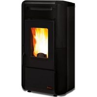 EXTRAFLAME 1275502 GIORDANA IDRO Termo stufa a pellet 20.5 kW 540 m3 Pompa e Vaso espansione inclusi (63.9x119.9x64.1 cm) colore Nera
