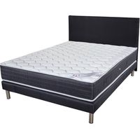 Matelas + sommier tapissier 160x200 Ressorts - Ramage - Soutien ferme