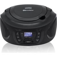 Roadstar CDR-375D+/BK Radio Portable DAB / DAB+ / FM, Lecteur CD-MP3, USB, Stereo, Télécommande Noir