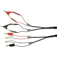 Schützinger Cordon de mesure mâle 4 mm Pince Kelvin 70.00 cm noir, rouge, blanc 1 pc(s)