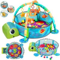 Tapis d\'éveil bébé évolutif pour fille garçon, Tapis de jeu Dès la naissance, Piscine à Balles Tapis D\'Éveil Avec 30 Balles Bébé