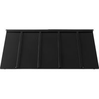 Mophorn Pensilina per finestra e porta 1430 x 610 mm, tettoia in acciaio verniciato a polvere resistente alla ruggine, ideale per patio esterno, offre protezione da pioggia, neve e luce solare.