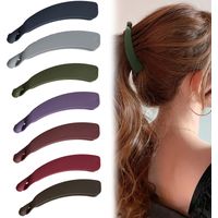 Lot de 7 pinces banane pour cheveux, fixation forte, finition mate, pour queue de cheval, accessoires pour cheveux femmes et filles