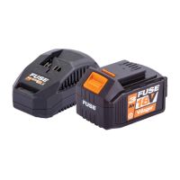 Set batteria più caricabatteria Villager Fuse 18 V 3.0 Ah + 2.4 Ah