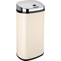 Kitchen Move – Poubelle automatique inox 42L – Capteur infrarouge – Finition crème brillante – Base antidérapante – Fermeture silencieuse