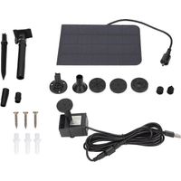 Pompe à eau solaire pour fontaine/bassin, 200 litres/heure, alimentation USB, pour fontaine de jardin paysager