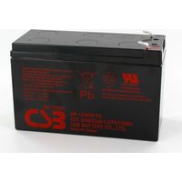 Batterie plomb 12V 9Ah – Cosses faston larges 6.35mm – Applications onduleur – 260 cycles à 100% de décharge – Csb Battery