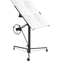 TEENO Alzalastre per Cartongesso XXL Alza Solleva Lastre Portata Fino a 68kg per Pareti e Soffitti Pannelli Cartongesso, Regolabile In Altezza 140-325 cm, Nero