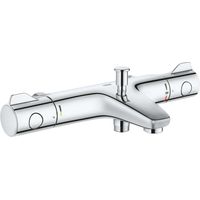 Mitigeur thermostatique de baignoire – Finition chromée – Technologie GROHE EcoJoy pour consommation d’eau réduite – 34756000