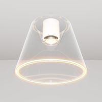 Plafonnier design avec cône transparent Ampoule fantôme