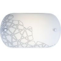 Deckenleuchte LED Metall Glas Chrom Weiß 4000 K neutralweißes Licht 1170 lm Modern