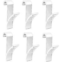 6pcs Towel Radiator Radiator Hooks Clear Hook Hanging Towel Bar Hooks For Heated Towel Racks Plastic Radiator Hooks - Crezuo