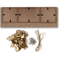 Holz avec Graviertem Freundschaftstext et Nachrichtentafel