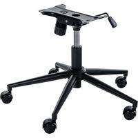 CLP – Chaise de bureau réglable en hauteur avec piètement chromé – 5 roulettes légères – Capacité de charge 120 kg – Dimensions 39-44,5 cm