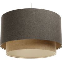 Suspension tissu boho élégant lumière douce ajustable salon - Ø 40 cm - H25 cm
