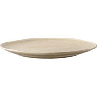 Piatto da pranzo Viola in gres beige ø21 cm — set da 4