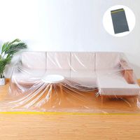 Funda de sofá de plástico resistente al polvo de 2,75 × 3,65 m RN, funda de sofá de plástico impermeable, funda de sillón para mover o almacenar árboles de Navidad, muebles, sillas y colchones.