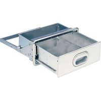 Tiroir inox tout usage - Option : - - Hauteur clair : 130 mm - Largeur clair : 347 mm - Profondeur hors tout : 405 mm - Profondeur utile : 390 mm - PRIOLINOX