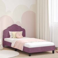 Cadre de lit pour enfants avec tête de lit Pourpre 80 x 200 cm vidaXL