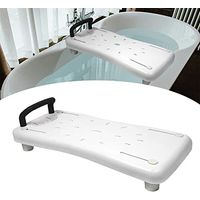 Naizy – Siège de bain réglable 70x31cm – Pour baignoires 42-62cm – Capacité 150kg – Matériau PP léger – Conception ergonomique avec trous de drainage