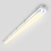 Jiubiaz Striscia LED impermeabile per tubi LED T8, grado di protezione IP65, 150 cm, 2 x 24 W, bianco neutro