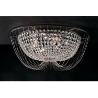 Plafonnier Design Vienna Chrome ampoules 24cm