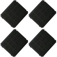 Ersatzteil - SOS Accessoire Lot de quatre filtres charbon 305x266x15mm pour Hotte AIRFORCE AFFCA267, AFCFCA267B - - AIRFORCE