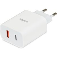 iBOX C-36 USB A+C 20W Wandladegerät mit USB-C-zu-USB-C-Kabel