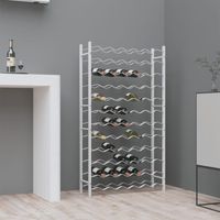 Casier à bouteilles pour 72 bouteilles Blanc Métal vidaXL