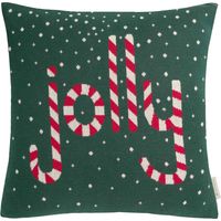 TOM TAILOR Funda de cojín decorativo WEIHNACHTSKISSEN - 1 unidad 45x45 cm, verde