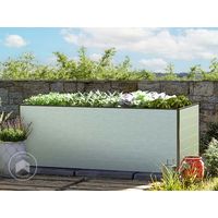 GFP Huerto urbano Jardinera Aluminio Christina - 195 x 99 x 77 cm Estructura estable y resistente a la intemperie con perfiles de cámara hueca de aluminio - aluminio anodizado - Hecho en Austria
