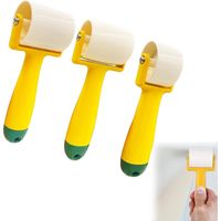 3 Pièces Rouleau a Enduire, Rouleau de Pression à Main, Rouleaux en Plastique, pour Papier Peint Couture Outils Décoratifs