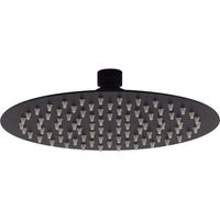 Cabezal de ducha modelo redondo negro mate Tecom LRNR Negro mate - Ø 200 mm