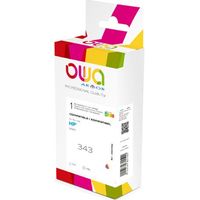 Cartouche d'encre remanufacturée OWA - standard - 3 Couleurs - pour HP 343