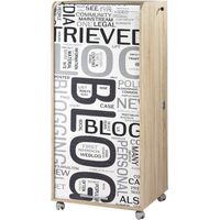 Bureau secrétaire informatique à rideau mobile Argo